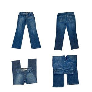 Mossimo Dark Blue Straight-Leg Jeans Size 6